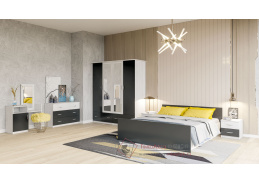 ESSEX, ložnicová sestava nábytku, light artwood / antracit