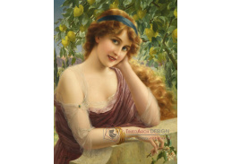 A-5590 Emile Vernon - Dívka a citrony