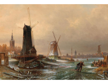 DDSO-3334 Elias Pieter van Bommel - Větrné mlýny u Amsterdamu