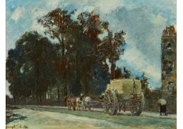 A-8699 Johan Barthold Jongkind - Le Fardier na Boulevard Extérieur v Paříži