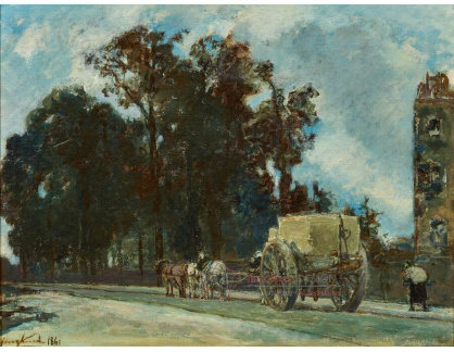 A-8699 Johan Barthold Jongkind - Le Fardier na Boulevard Extérieur v Paříži