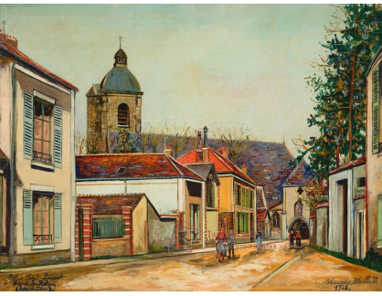 A-8740 Maurice Utrillo - Kostel Saint-Laurent v Nogent-le-Rotrou