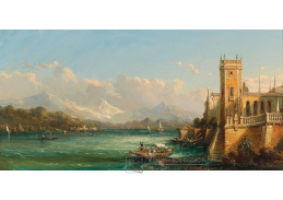 D-6565 Johann Wilhelm Jankowsky - Příjezd na Isola Bella v Lake Maggiore