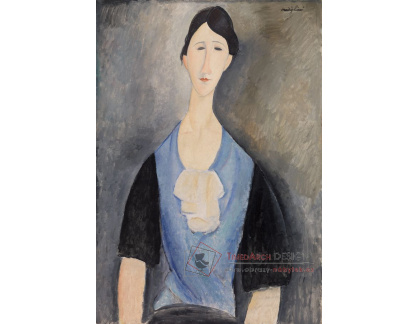 D-7740 Amedeo Modigliani - Mladá žena v modrém