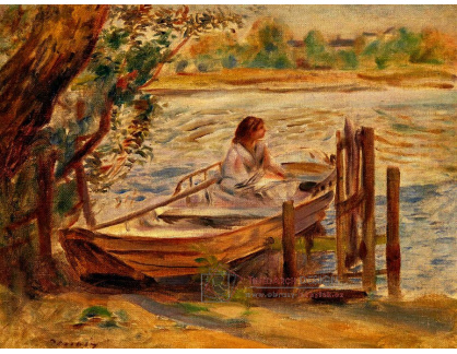 D-9992 Pierre-Auguste Renoir - Mladá žena na veslici