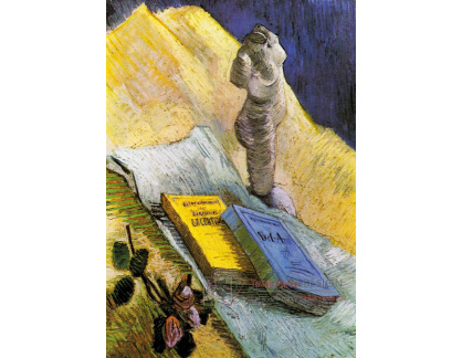 A-56 Vincent van Gogh - Zátiší s torzem, růží a dvěma romány