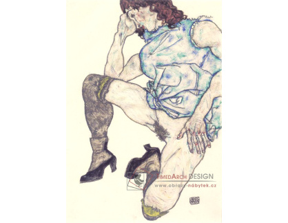 VES 96 Egon Schiele - Klečící dívka