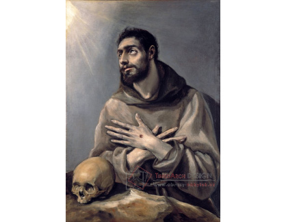 XV-474 El Greco - Svatý František v extázi
