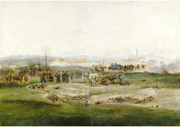 KO IV-121 Edouard Detaille - Fragment panorama bitvy u Champigny v prosinci roku 1870