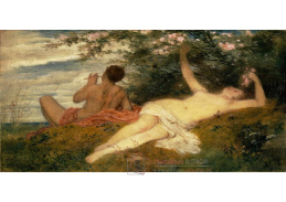 A-602 Arnold Böcklin - Nymfa a satyr