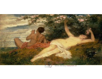 A-602 Arnold Böcklin - Nymfa a satyr