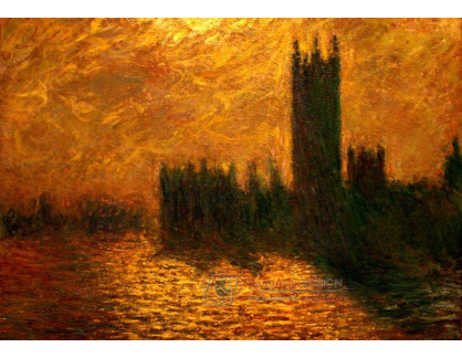 VCM 36 Claude Monet - Bouřkové nebe nad parlamentem