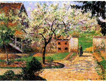 VCP-308 Camille Pissarro - Kvetoucí švestka v Eragny