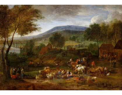 DDSO-1839 Pieter Bout a Adriaen Frans Boudewijns - Krajina s rolníky