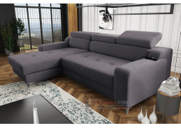 DARINA PREMIUM, sedací souprava - levá, látka Massimo 413 tmavě šedá