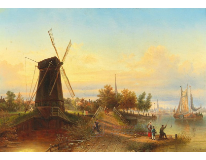 DDSO-4931 Elias Pieter van Bommel - Vodní mlýn u Amsterodamu