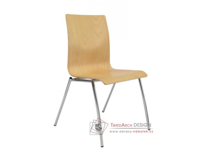 IBIS, konferenční židle dřevěná bez područek, výběr provedení