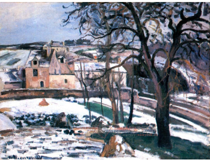VCP-392 Camille Pissarro - Sníh v Hermitage