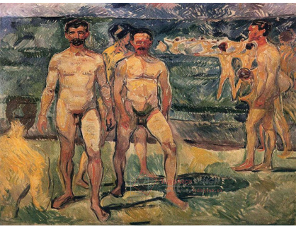 VEM13-118 Edvard Munch - Koupající se muži