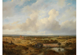 VH46 Andreas Schelfhout  - Pohled na Haarlem