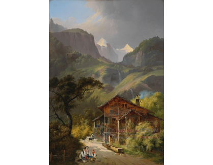 XV-289 Carl Franz Rudolf Volmar - Švýcarská horská krajina