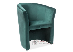 TM-1 VELVET, čalouněné křeslo, látka Bluvel 78 zelená