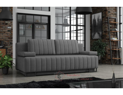 GINA, pohovka rozkládací, látka Premium Velvet 327 šedá