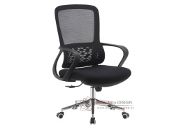 FOSTER 2, kancelářské křeslo, síťovina + látka černá