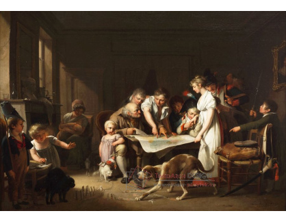 A-2377 Louis-Léopold Boilly - Čtení Bulletinu Grand