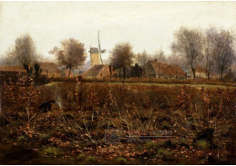 A-7414 Henri Joseph Harpignies - Větrný mlýn ve Valenciennes