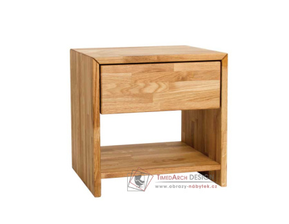 L650, noční stolek dubový, natural