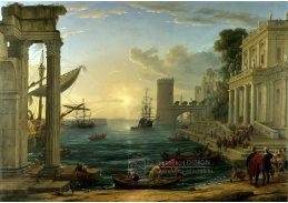 VL190 Claude Lorrain - Nalodění královny ze Sáby