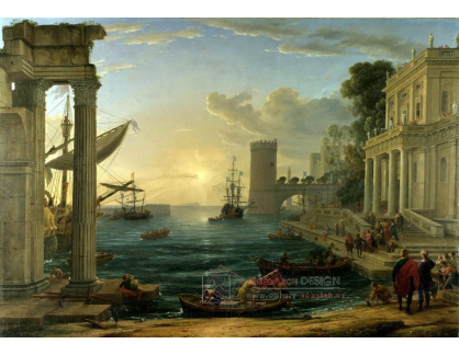 VL190 Claude Lorrain - Nalodění královny ze Sáby