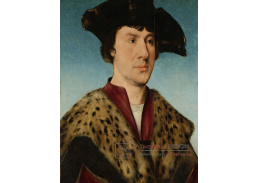 PORT-555 Joos van Cleve - Portrét muže v šatech s kožešinou
