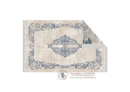 GAZAN, koberec oboustranný 120x180cm, modrá / vzor