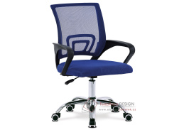 KA-L103 BLUE, kancelářská židle, látka mesh modrá