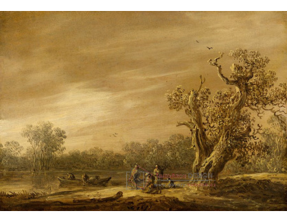 A-2272 Jan van Goyen - Rybáři na břehu jezera