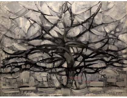 A-3739 Piet Mondrian - Šedý strom