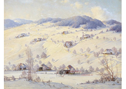 A-5163 Karl Hauptman - Zimní den ve Schwarzwaldu