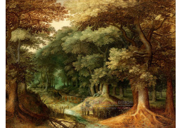KO III-158 Gillis van Coninxloo - Poustevník při čtení v zalesněné krajině