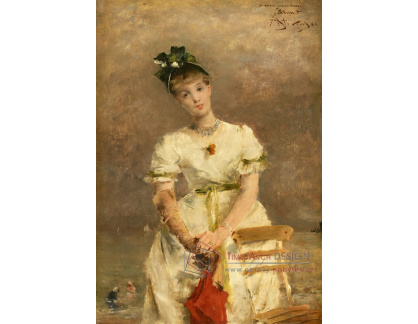 A-2712 Alfred Stevens - Mladá žena u moře