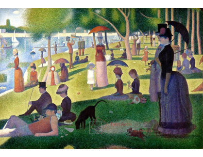 SO IV-266 Georges Seurat - Neděli odpoledne na ostrově La Grande Jatte