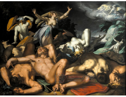 KO III-1 Abraham Bloemaert - Apollo a Diana trestající Niobe