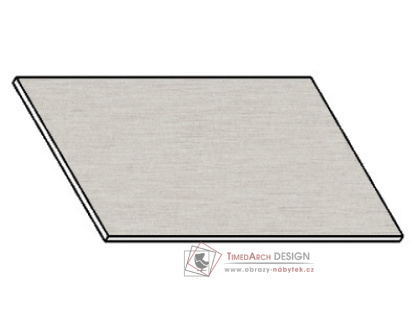 Kuchyňská pracovní deska 100 cm aluminium mat