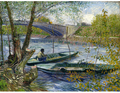 VR2-6 Vincent van Gogh - Rybaření na jaře v Pont de Clichy