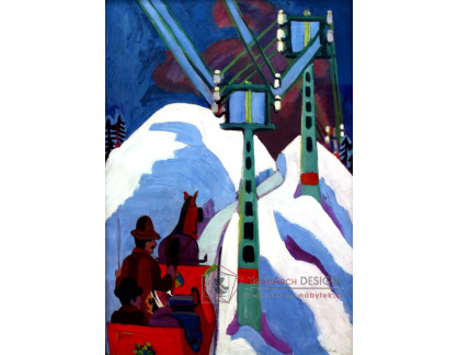 VELK 85 Ernst Ludwig Kirchner - Na saních