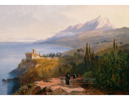 SO XI-402 Edward Lear - Mount Athos a klášter Stavronikétes