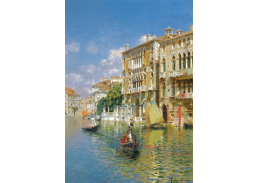 KO V-230 Rubens Santoro - Gondoliéři před Palazzo Cavalli-Franchetti v Benátkách