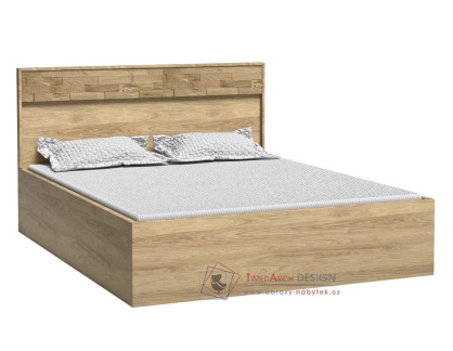 PILETAS M-9, postel s ÚP 140x200cm, dub hickory