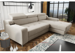DARINA PREMIUM, sedací souprava - pravá, látka Massimo 401 bílá káva